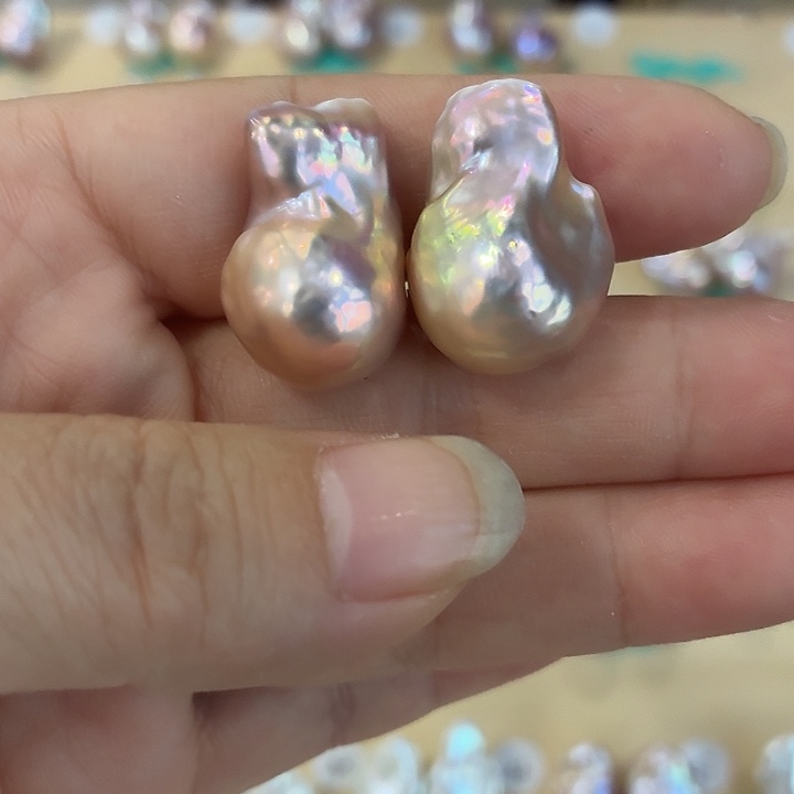 ✿***°未镶嵌淡水珍珠耳饰