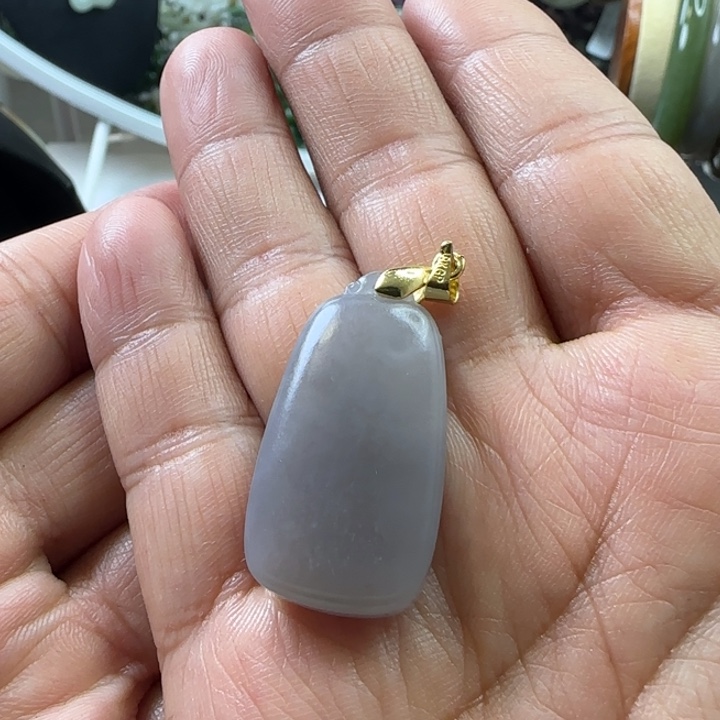 和田玉银S925镶嵌颈饰