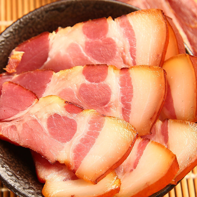 【前腿肉3斤】农村柴火烟熏腿肉雪花肉梅花肉不沾水可退