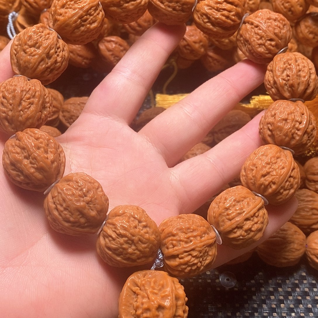 文玩核桃手串咸***身荔枝纹