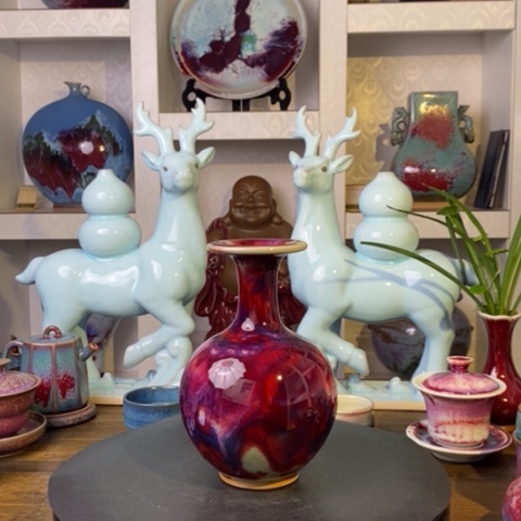 瓷片禹州神后钧瓷原产地~