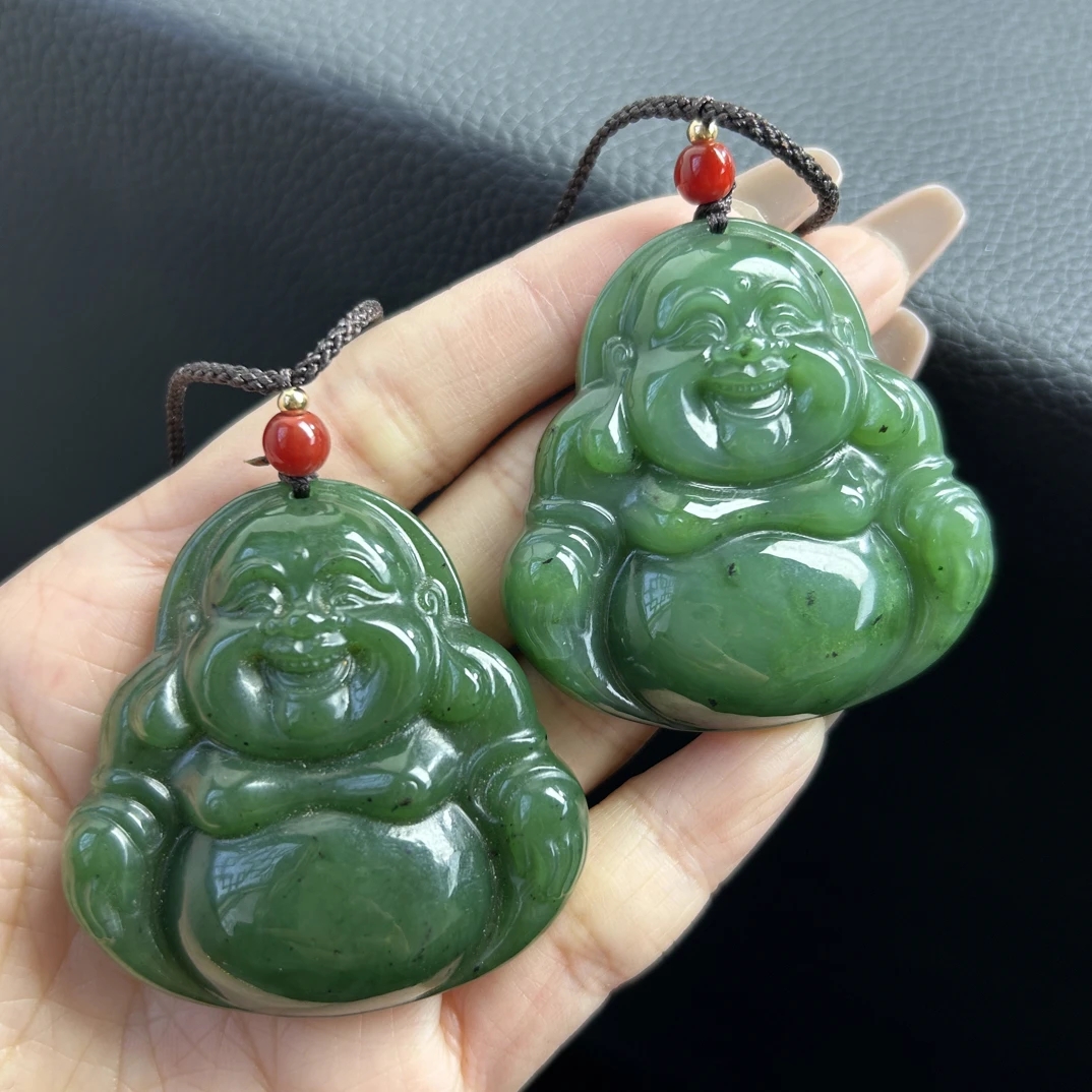和田玉碧玉 佛公吊坠 多样性 拍一发一