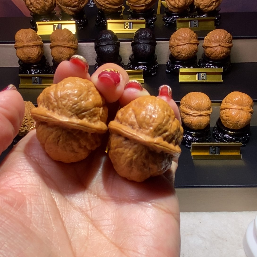 文玩核桃把件貔貅蟾36尺