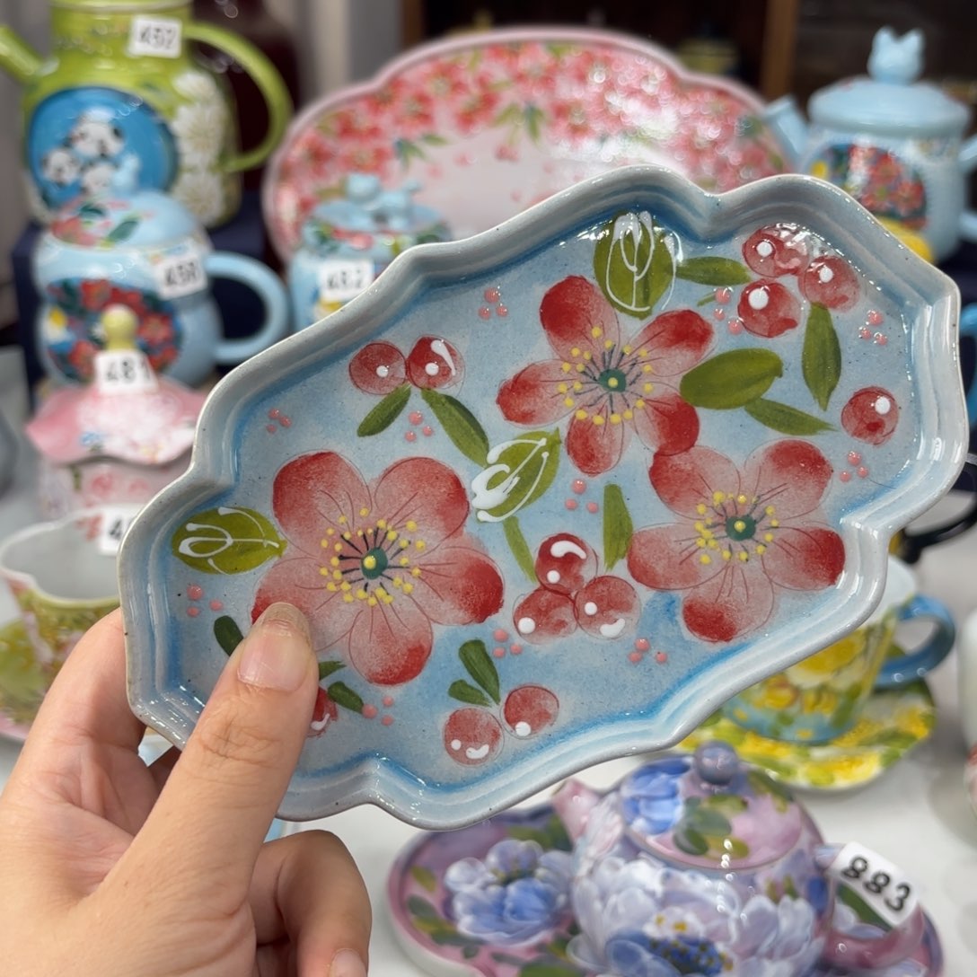景德镇手绘高温釉下彩陶瓷茶具