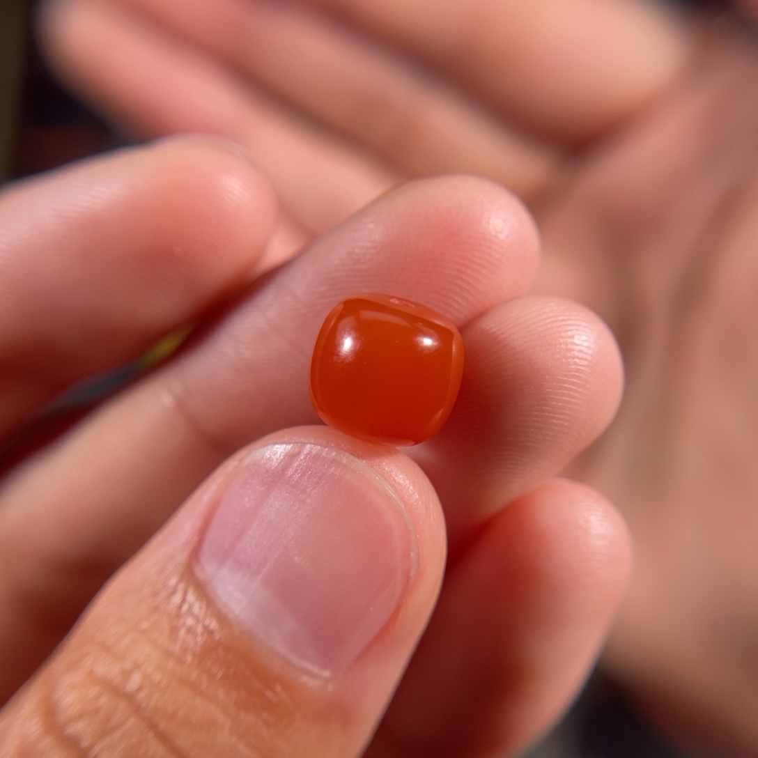 南红玛瑙滴水洞老型珠9.1未镶嵌