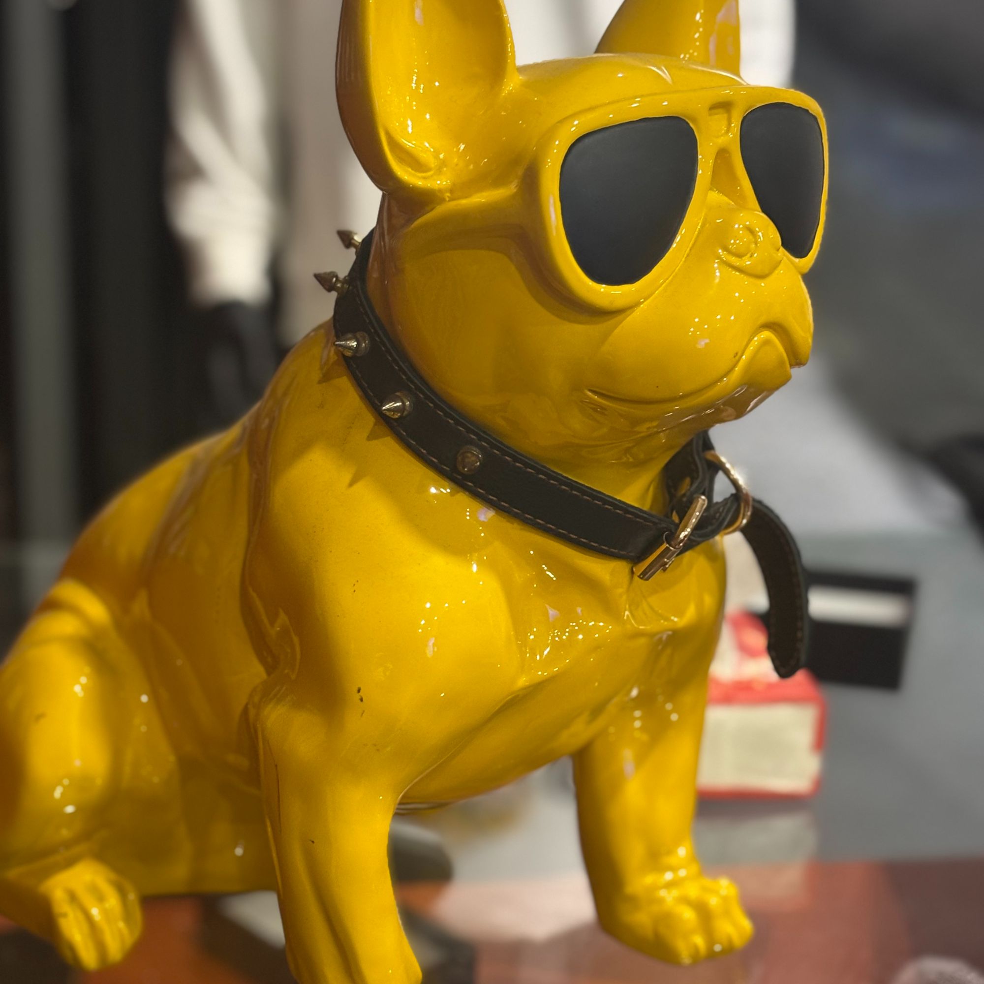 法斗狗创意摆件北欧风树脂大号道具家居橱窗装饰工艺品斗牛犬