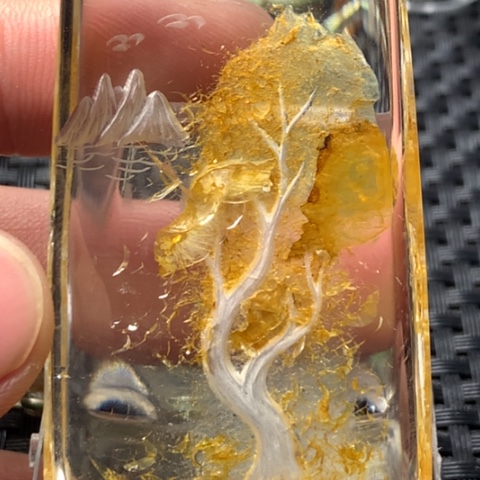 水晶颈饰未镶嵌天然水晶项链搭配