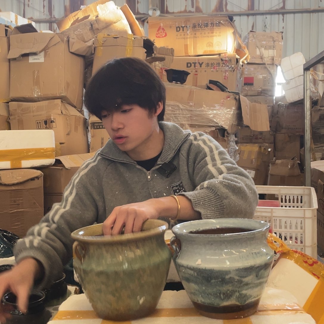 红陶宜兴紫砂花盆