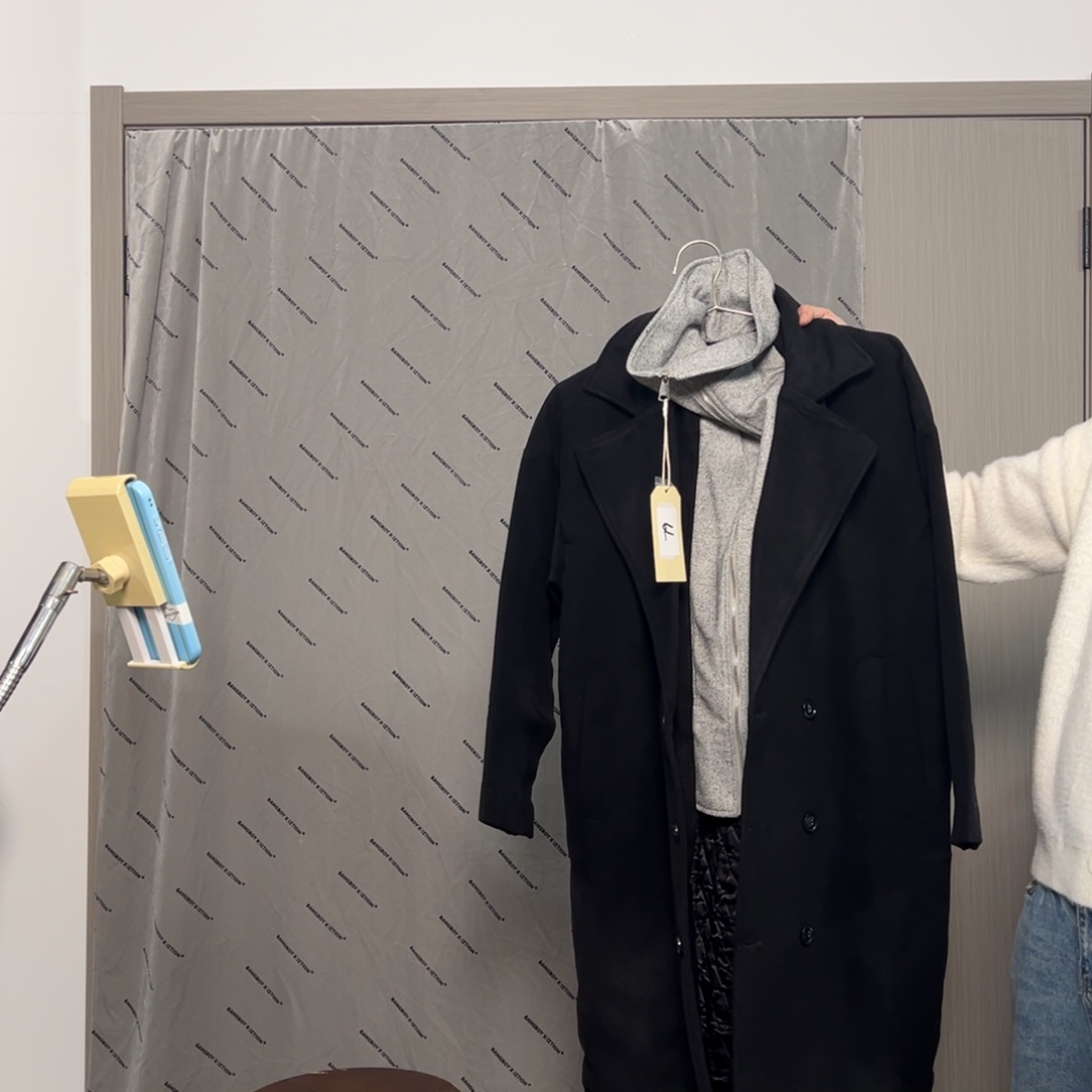 潮流时尚假两件大衣s码