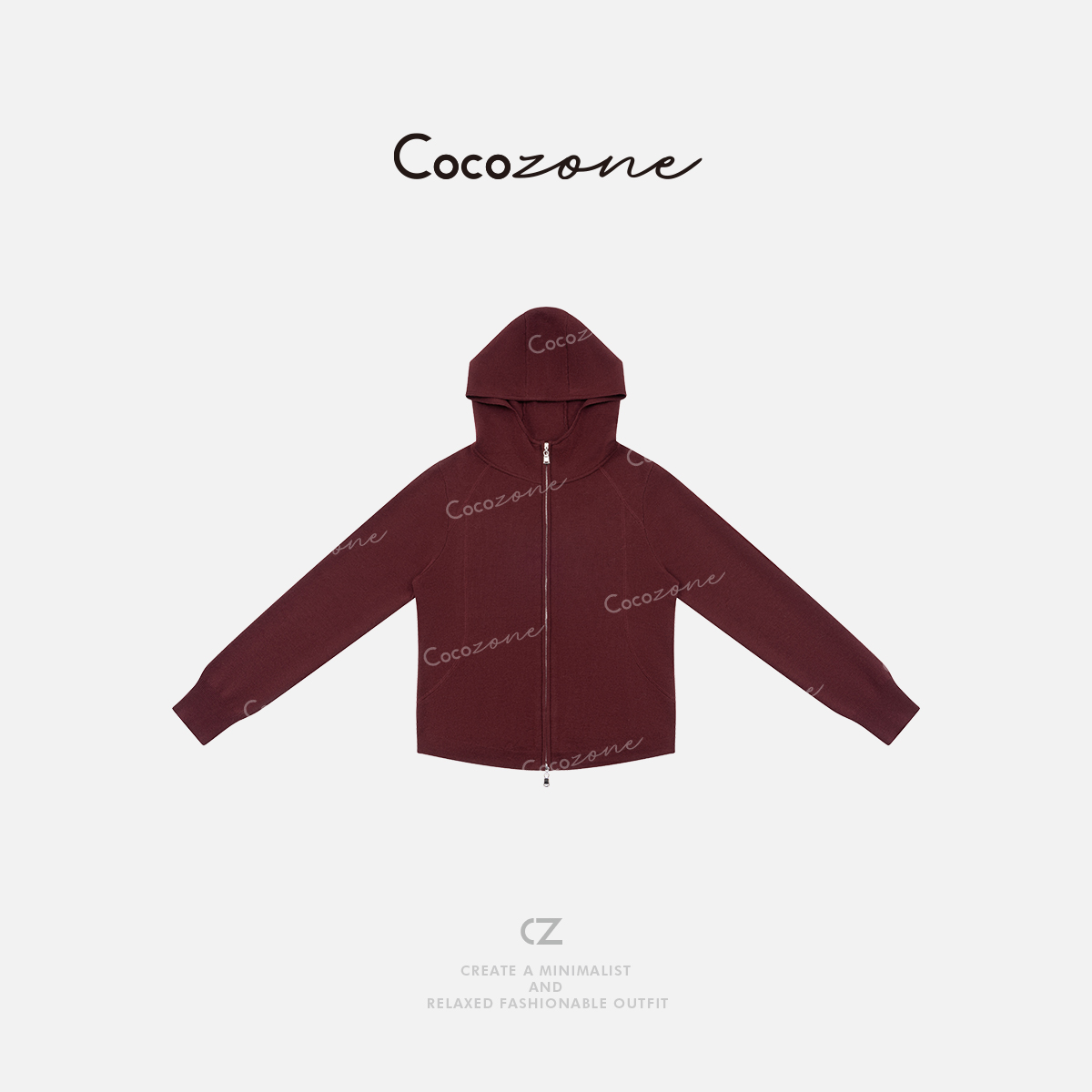 COCO ZONE 刘一一“巴素兰羊毛”慵懒街头风修身立体外套 CD2A1488