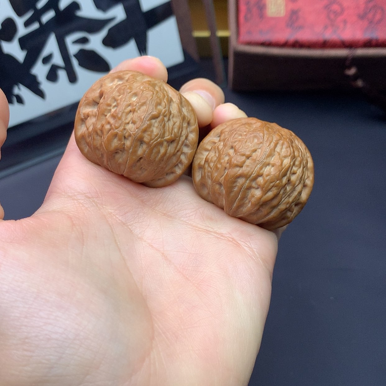 【闪购商品】文玩核桃把件铁锤37➕