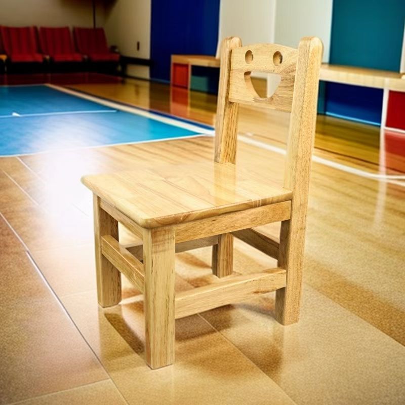 实木方凳子原木板凳家用餐凳商用工厂笑脸坐凳结实耐用免安装木质