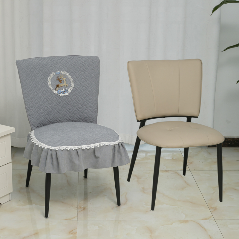 高端全包新中式软包椅子套四季通用餐椅椅套加棉现代椅套靠背一体
