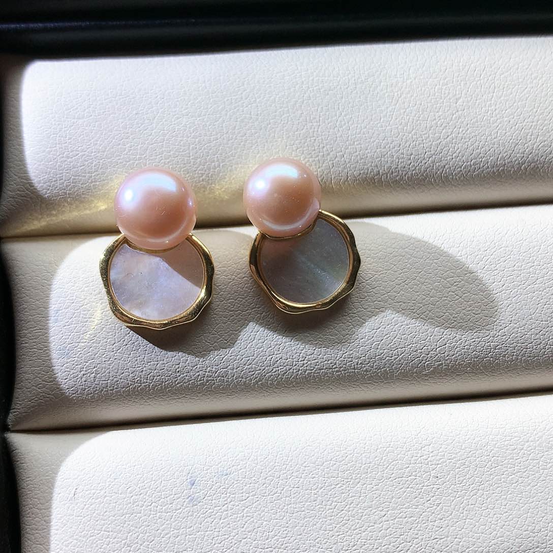 淡水珍珠耳饰未镶嵌