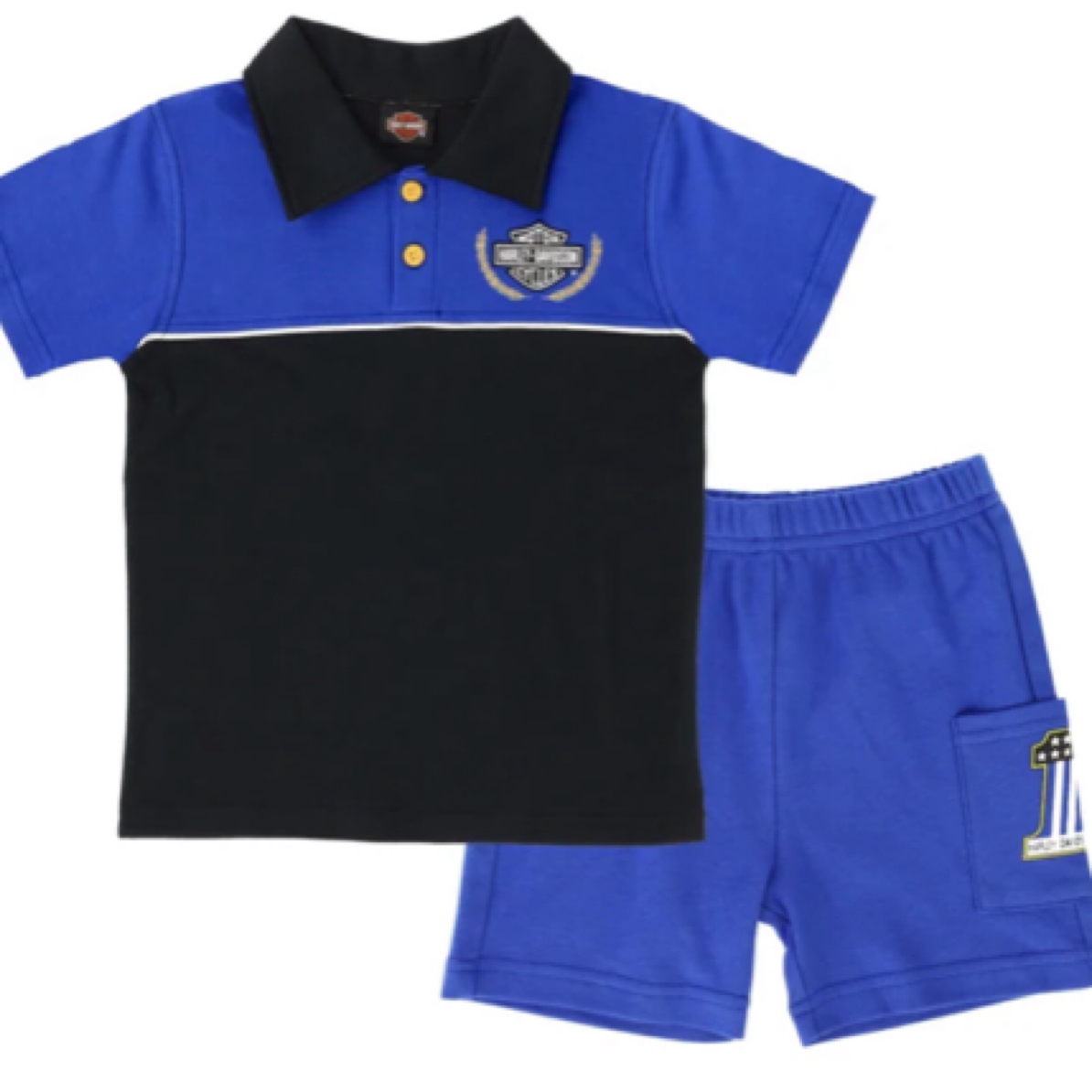 哈雷戴维森蓝色短裤小套装2061/2071