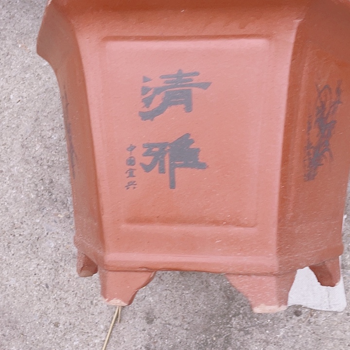 紫砂32红清雅六方佳品倨傲