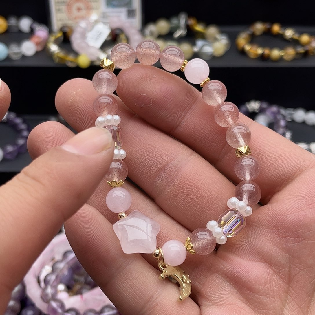 水晶手链未镶嵌草莓晶