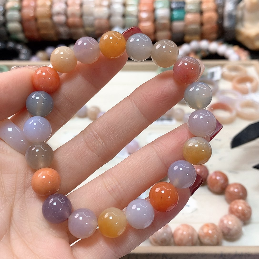 硅化珊瑚（珊瑚玉）手链未镶嵌浮***6150