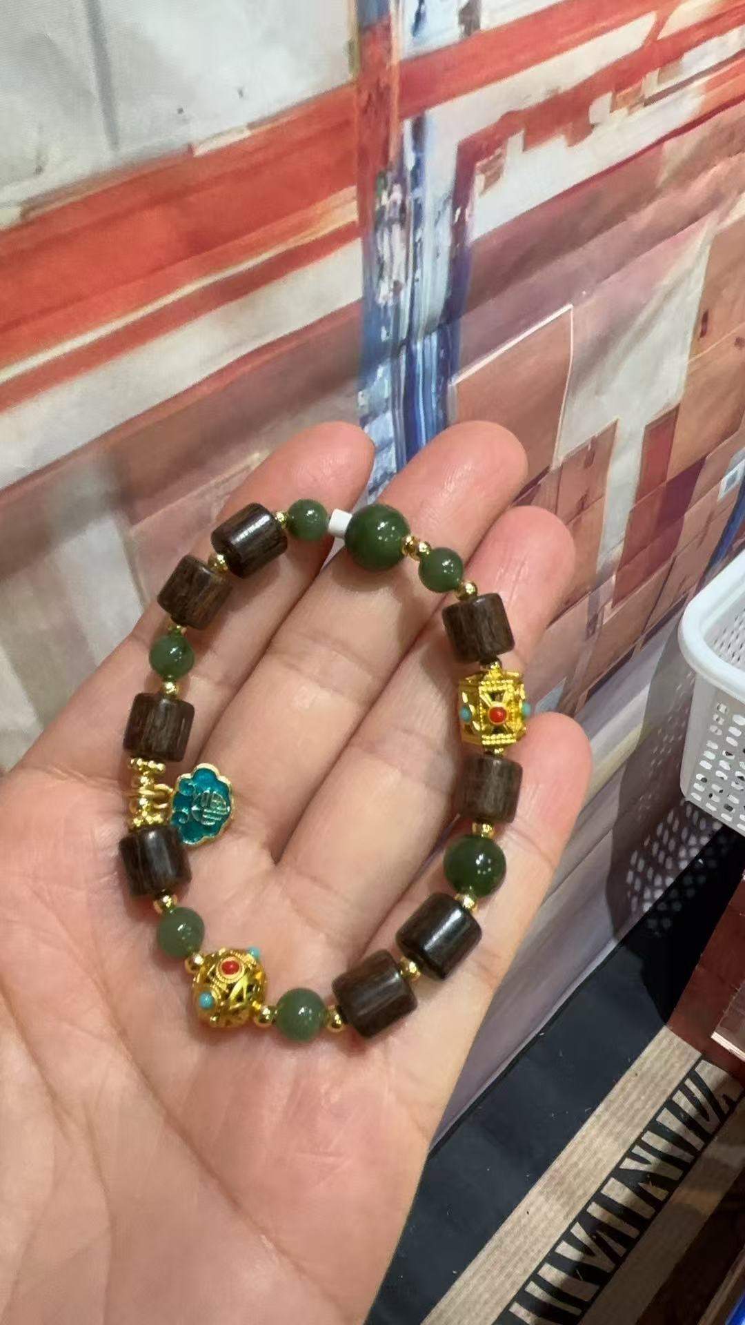 和田单圈手串+礼盒SZH0794