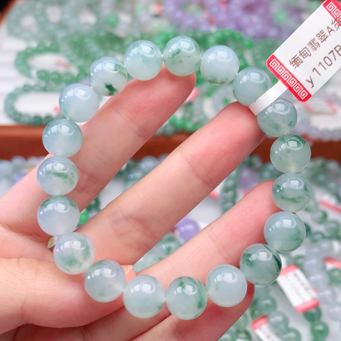 翡翠手链未镶嵌翡翠10mm
