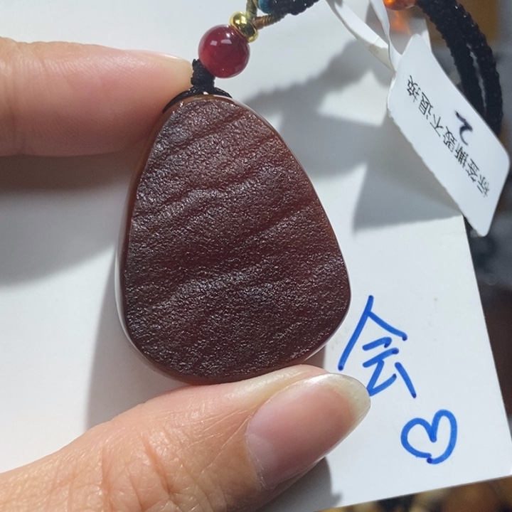 定制琥珀未镶嵌琥珀蜜蜡吊坠项链