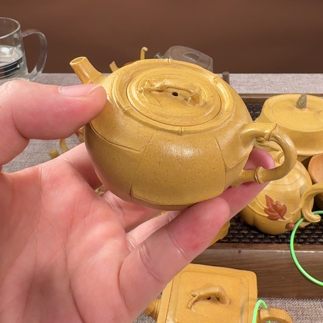 茶壶紫砂元舟小圆竹