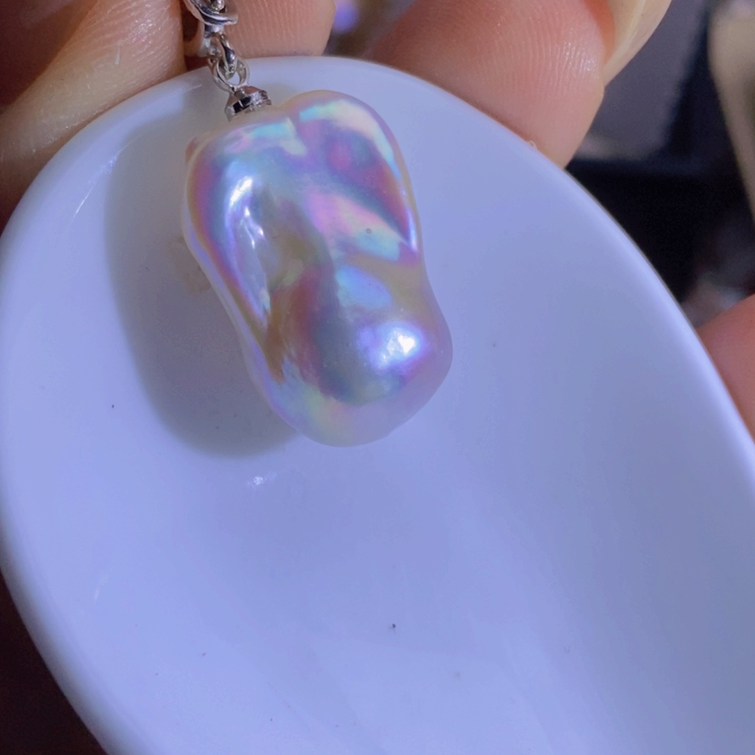 合金淡水珍珠一个