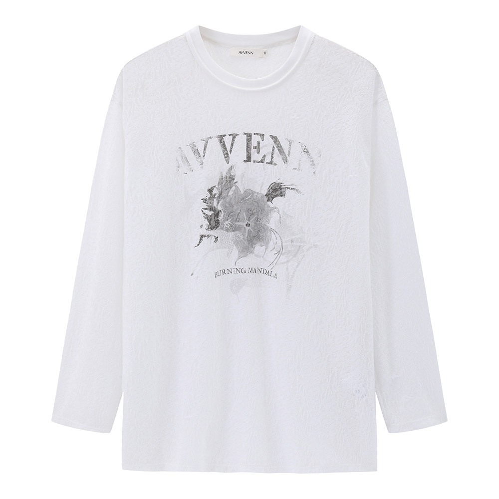 AVVENN 设计师品牌 25冬新品 斑驳数码印花T恤 AL91001511