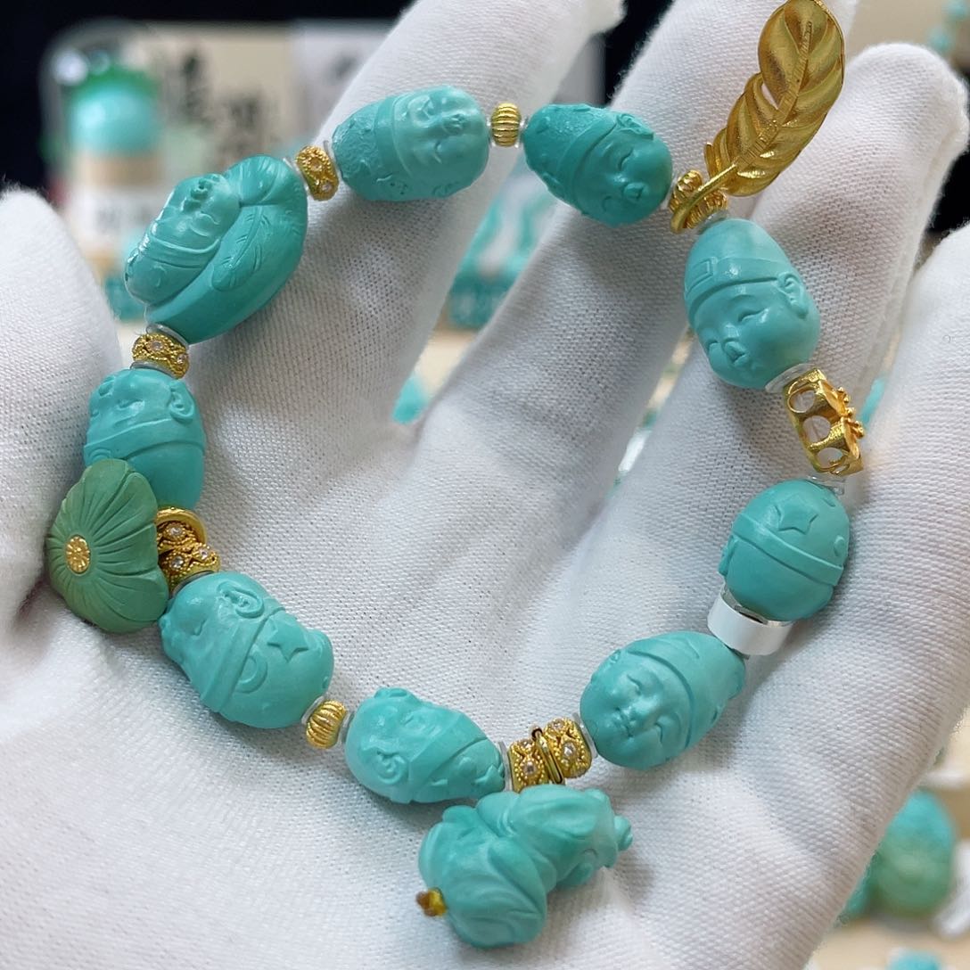 绿松石珠宝奇石未镶嵌