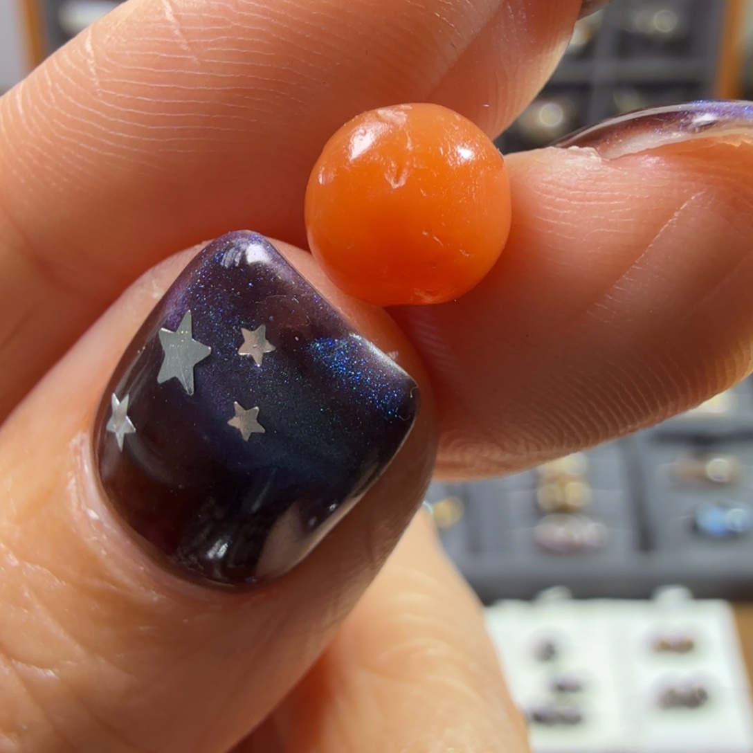 石英质玉未镶嵌红玉髓