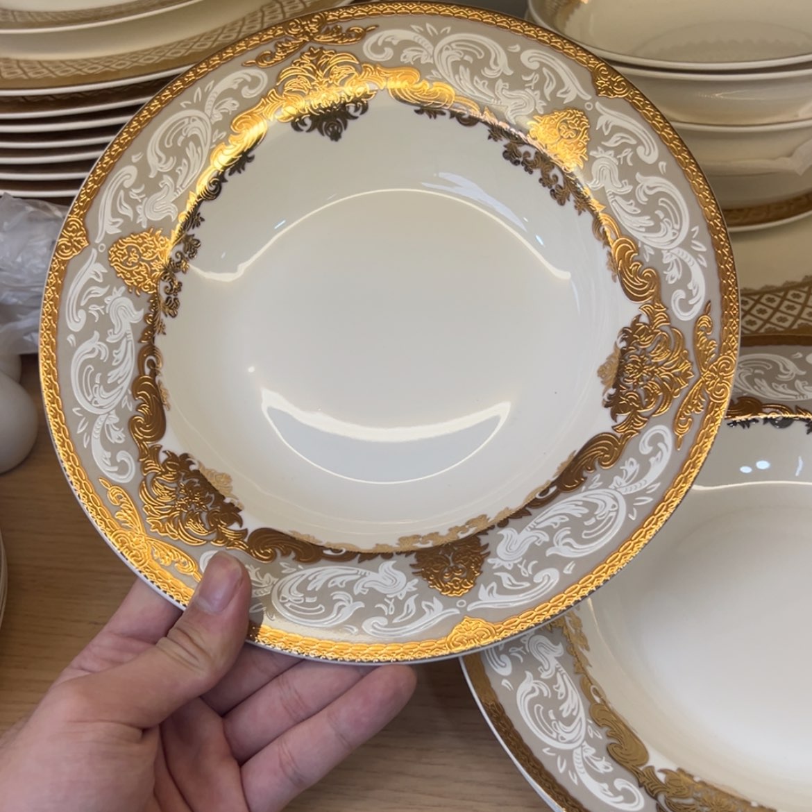 【闪购商品】瓷片9寸草帽盘三个一单打包价