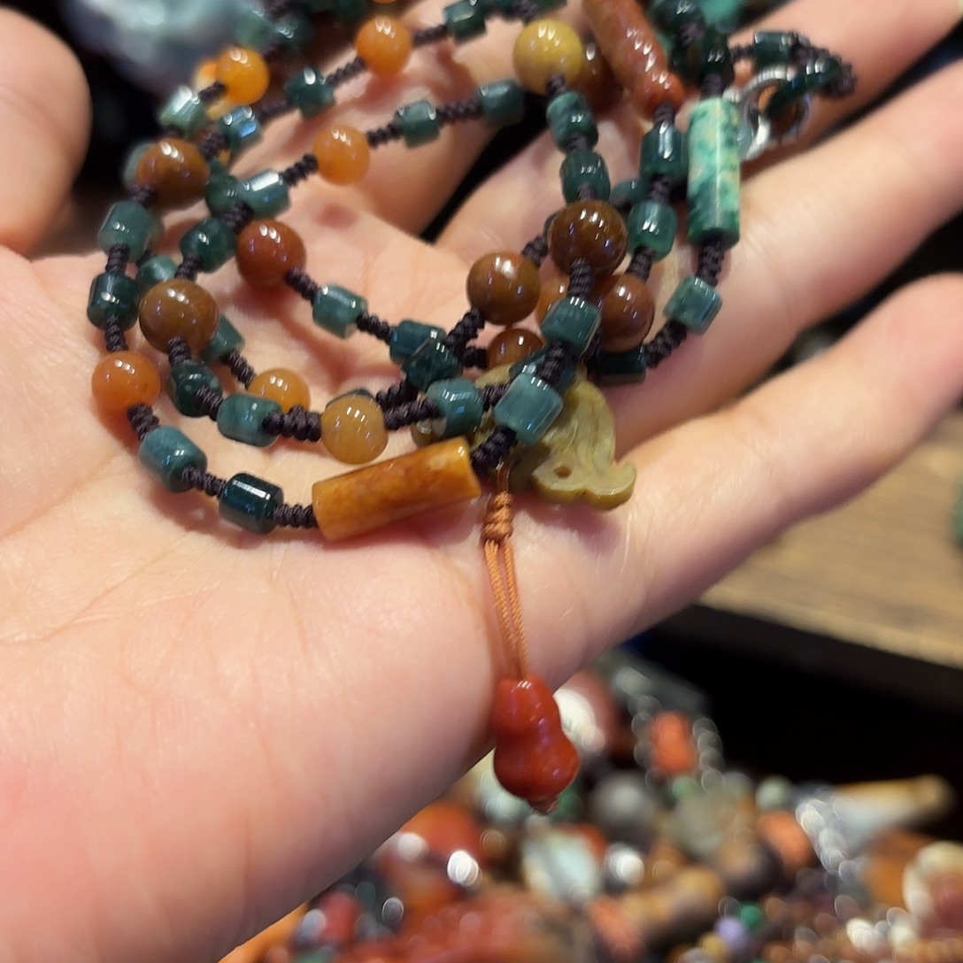 翡翠未镶嵌颈饰原创