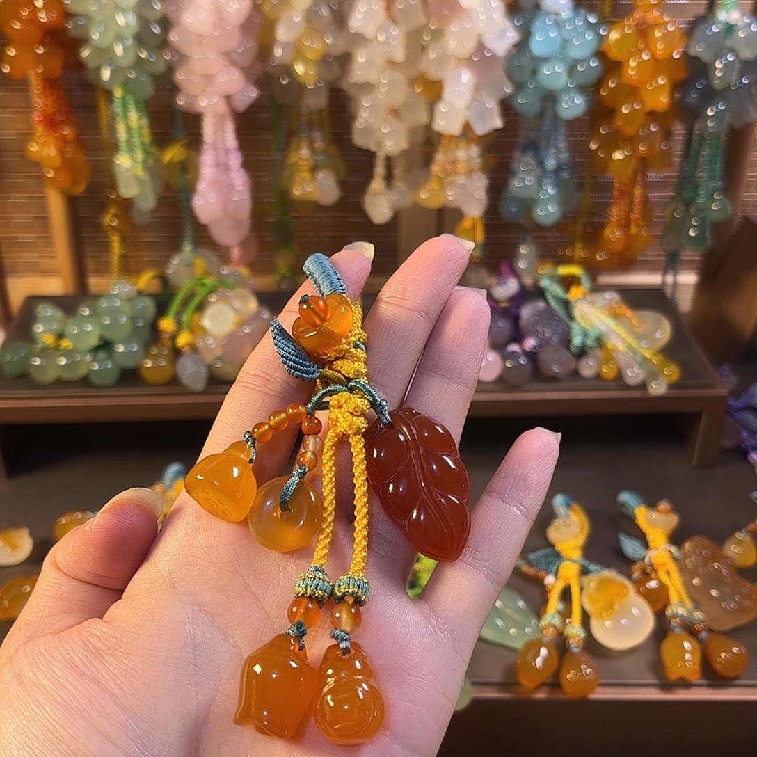 玛瑙/玉髓未镶嵌车挂