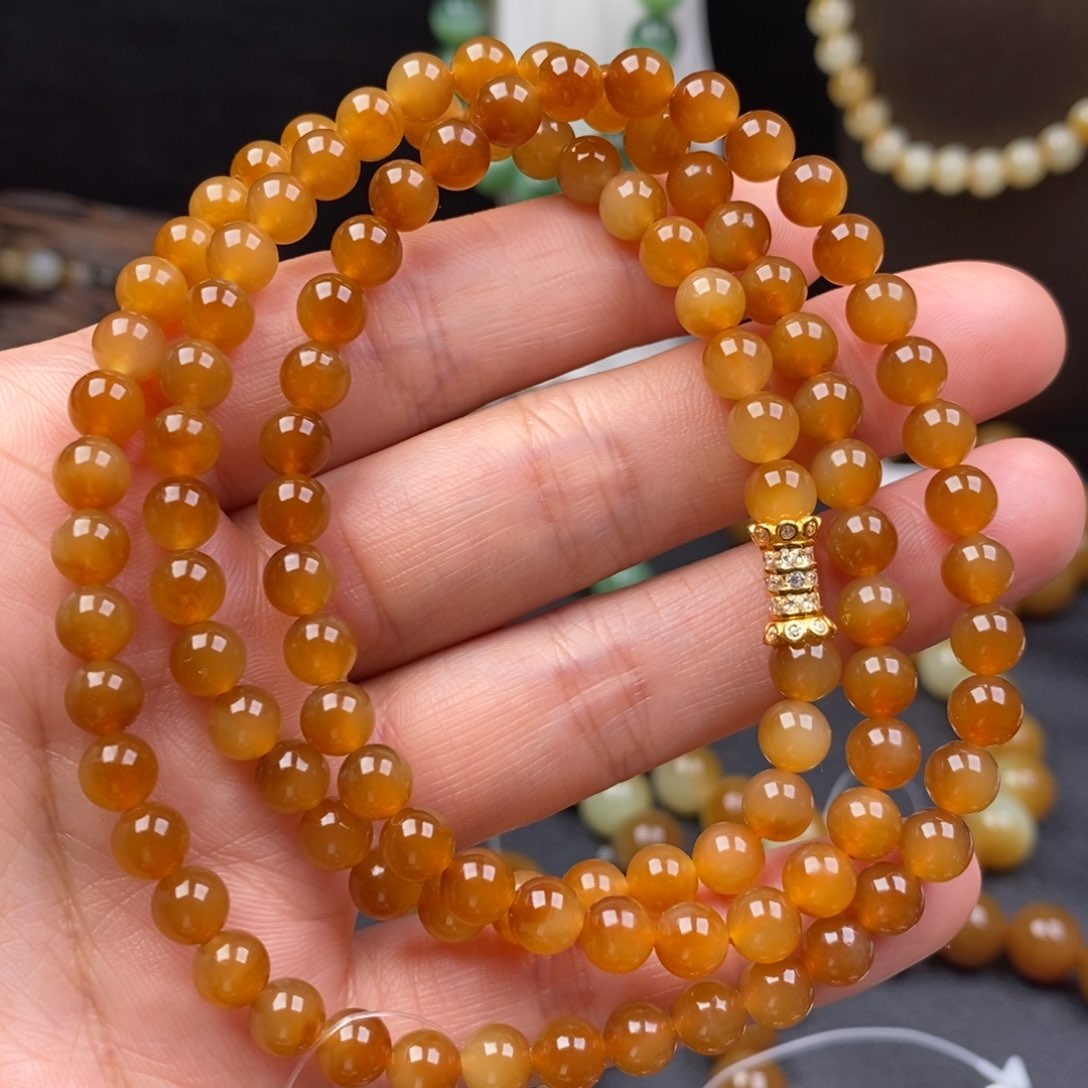 和田玉手串未镶嵌