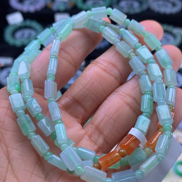 翡翠手链未镶嵌翡翠 