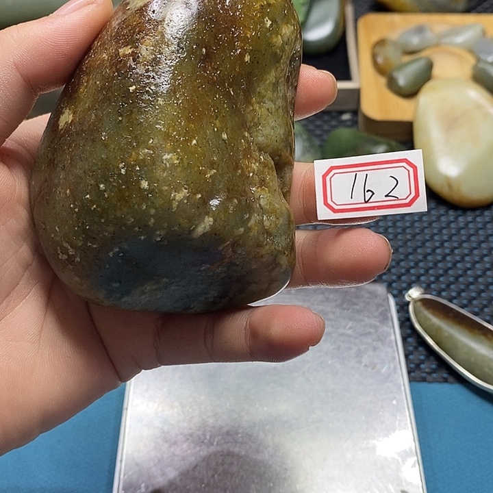 和田玉未镶嵌挂件162