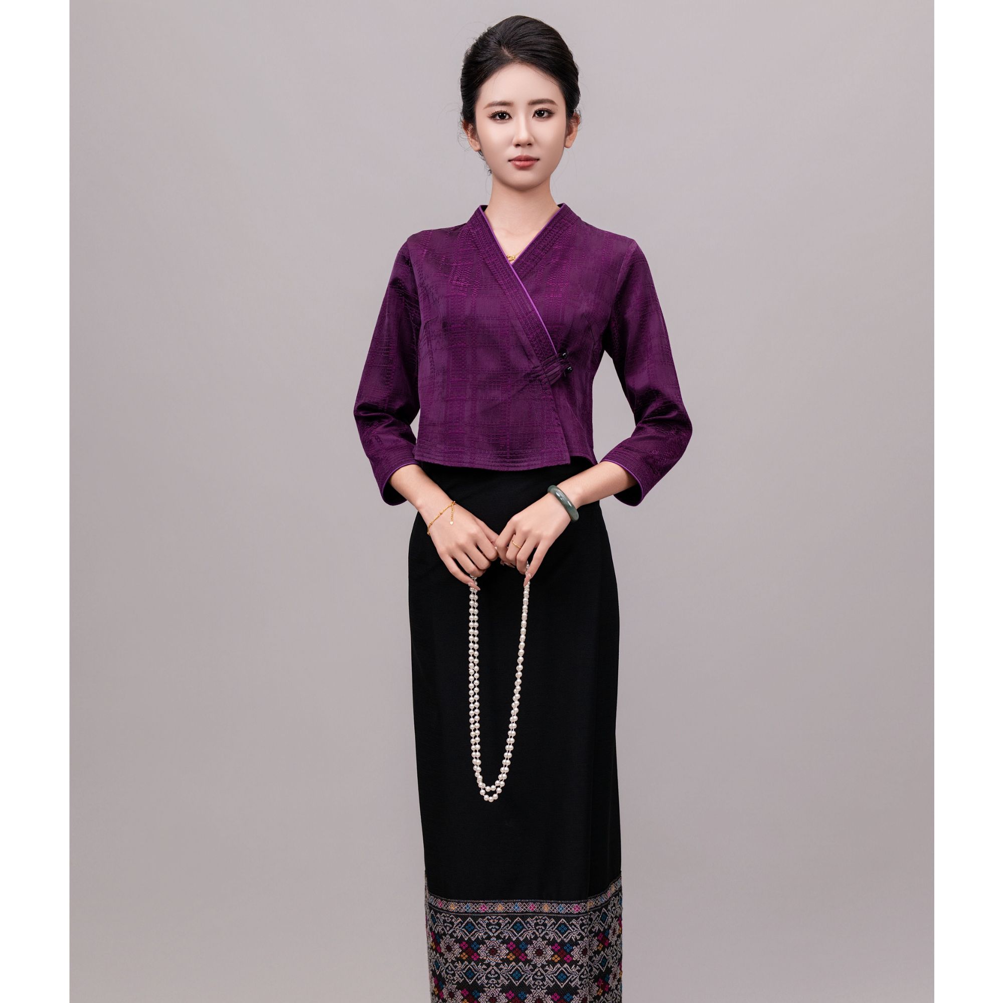 新曼桑-西双版纳民族服饰傣装民族复古女装