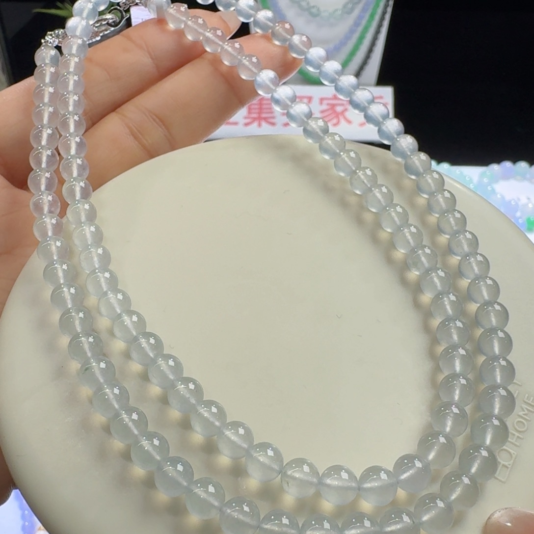 未镶嵌手串翡翠炸光玻璃白钢炮卡6毕业款