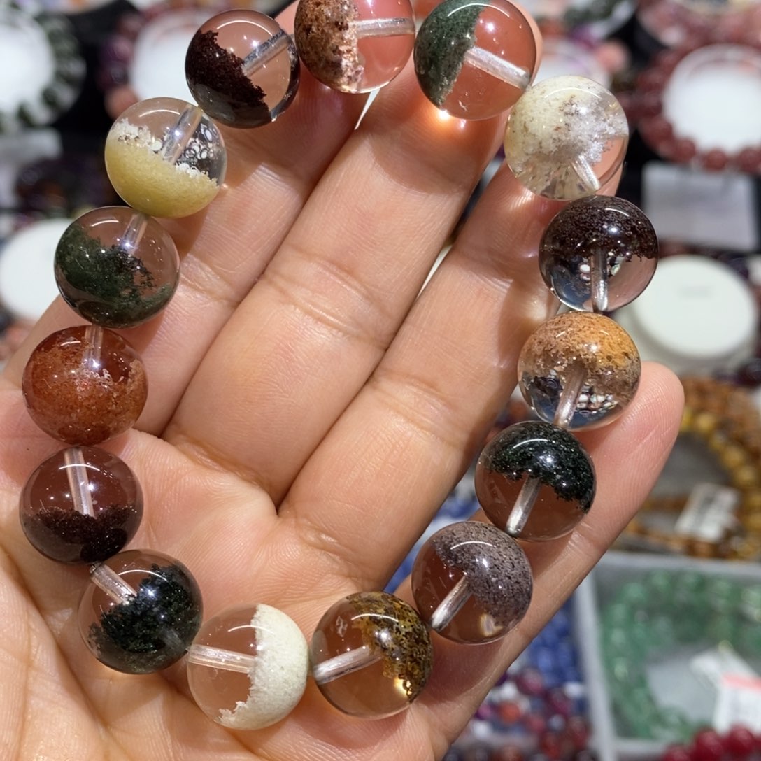 水晶手串未镶嵌四季幽灵13➕