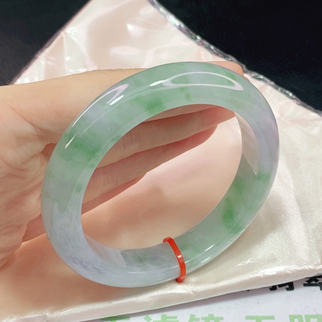 未镶嵌手镯翡翠55.8正圈