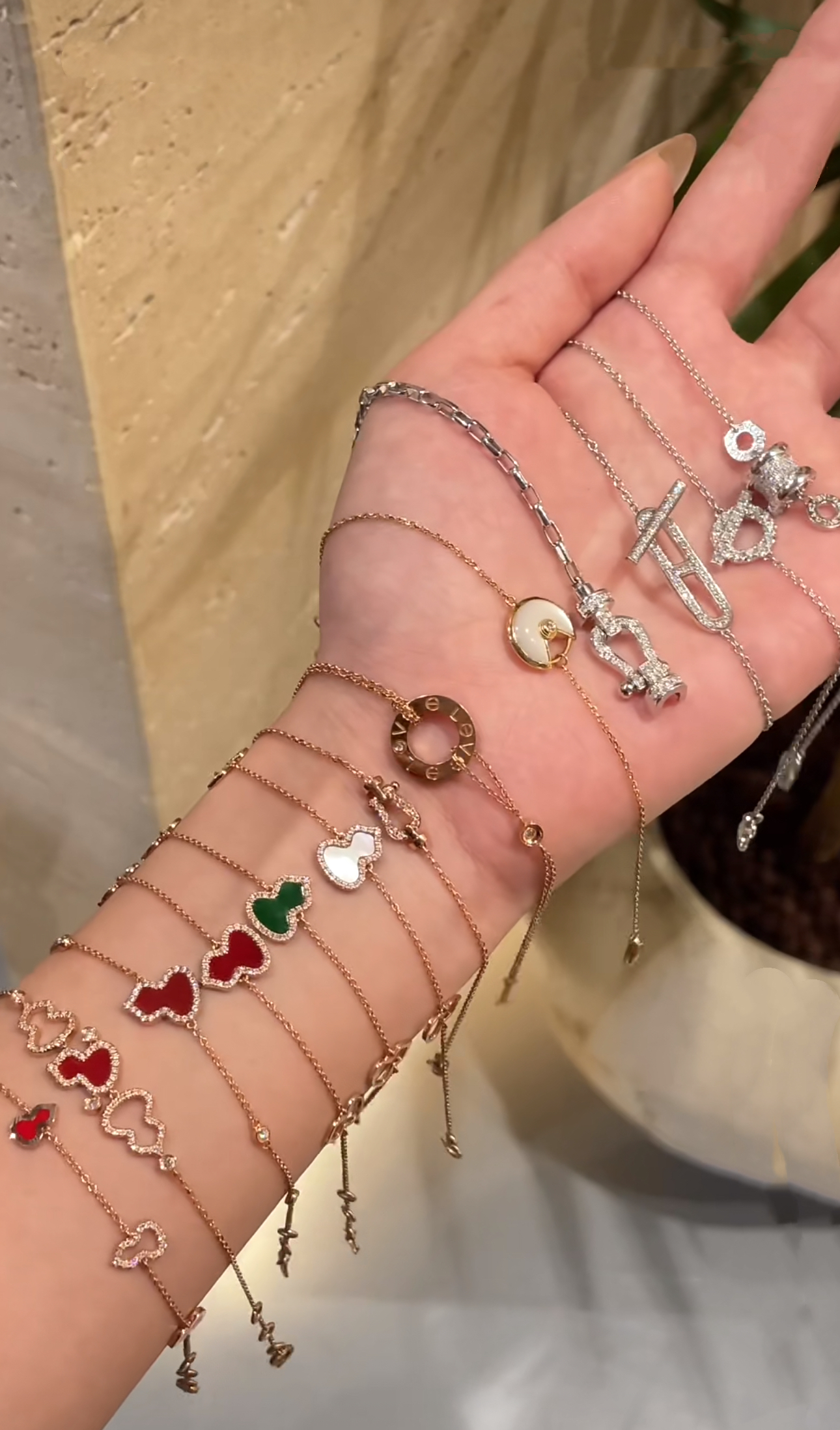 手链 【手链集合】大牌饰品葫芦裙子高版本细节对比无压力