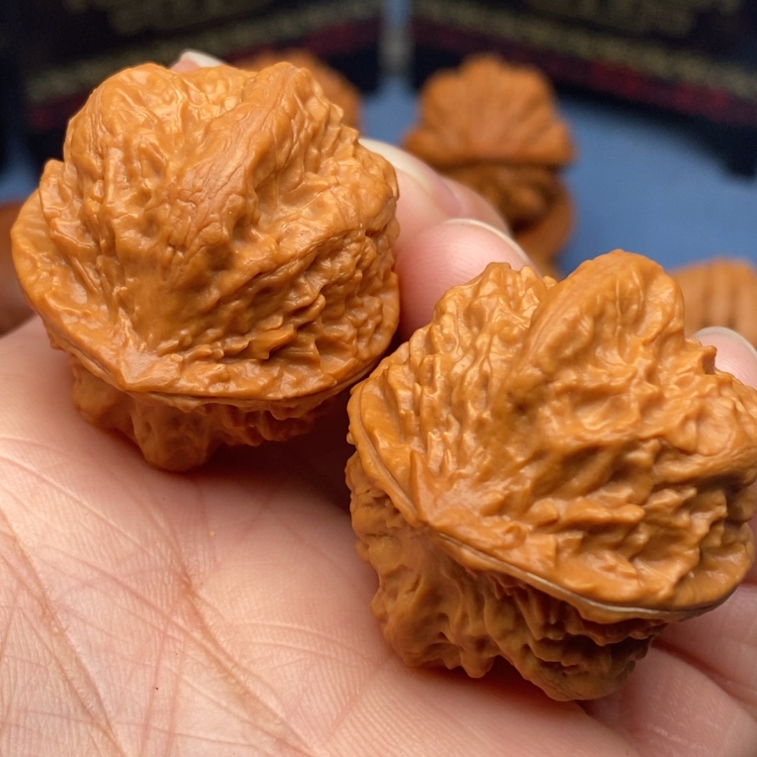 把件文玩核桃粗筋南瓜元宝