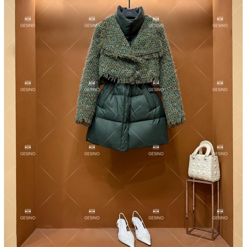 【露露】秋冬气质小香风时尚设计师中长款羽绒服显瘦网红QD-2024989