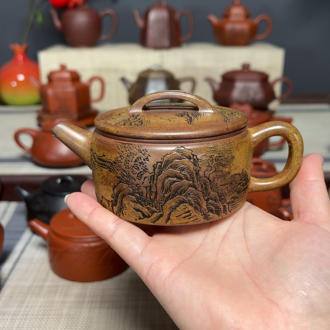 紫砂茶壶长****途宜兴紫砂