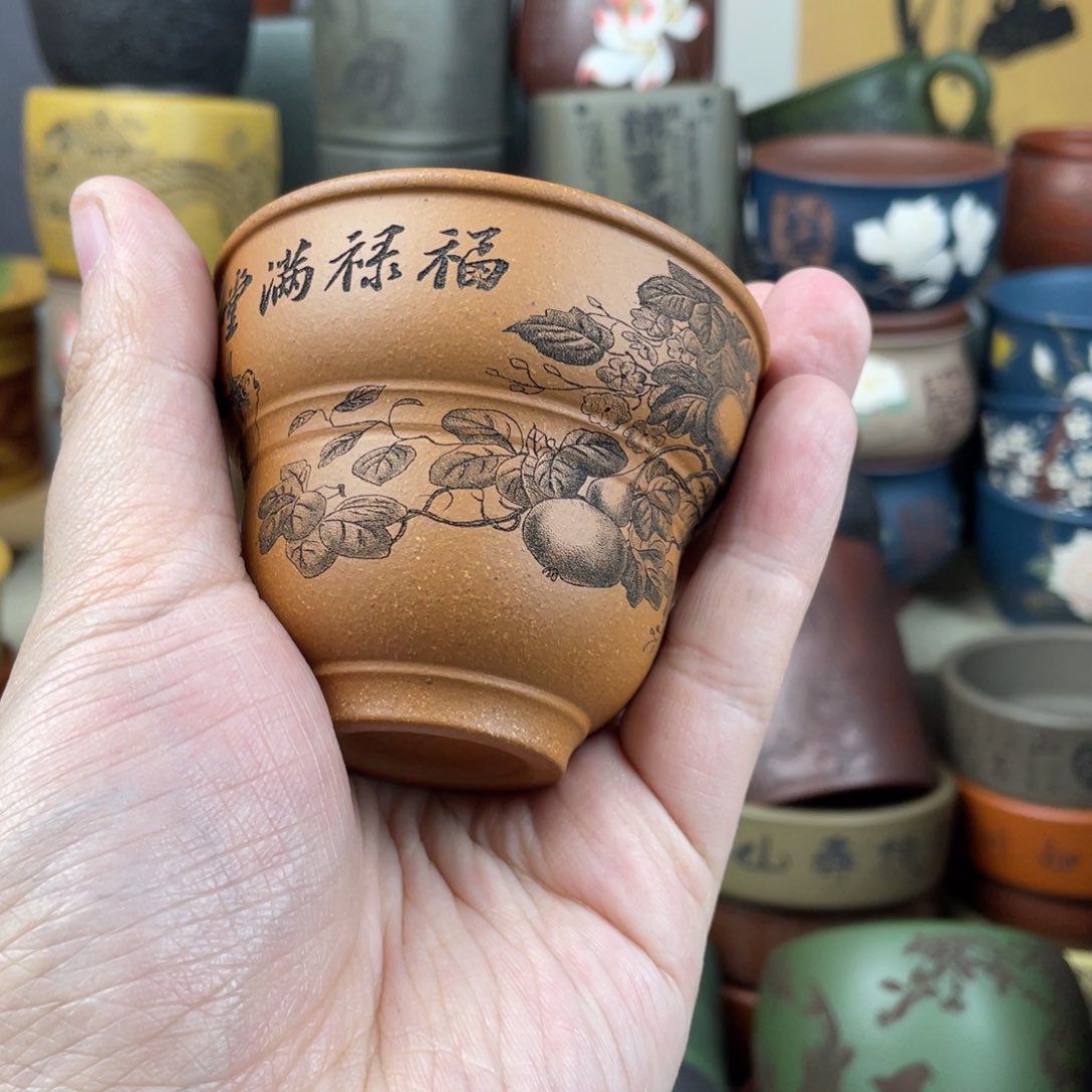 紫砂茶杯紫砂茶杯