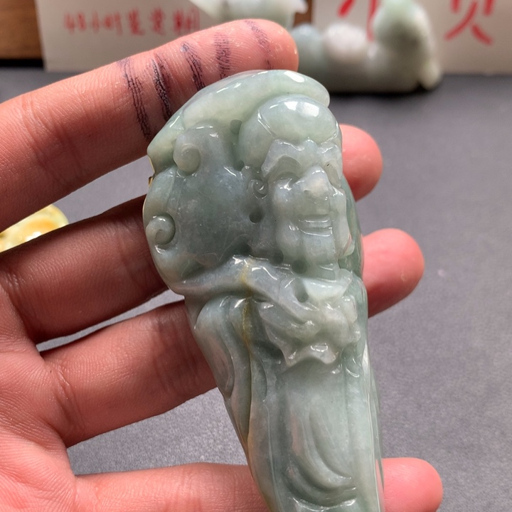 翡翠未镶嵌颈饰保真天然a货翡翠