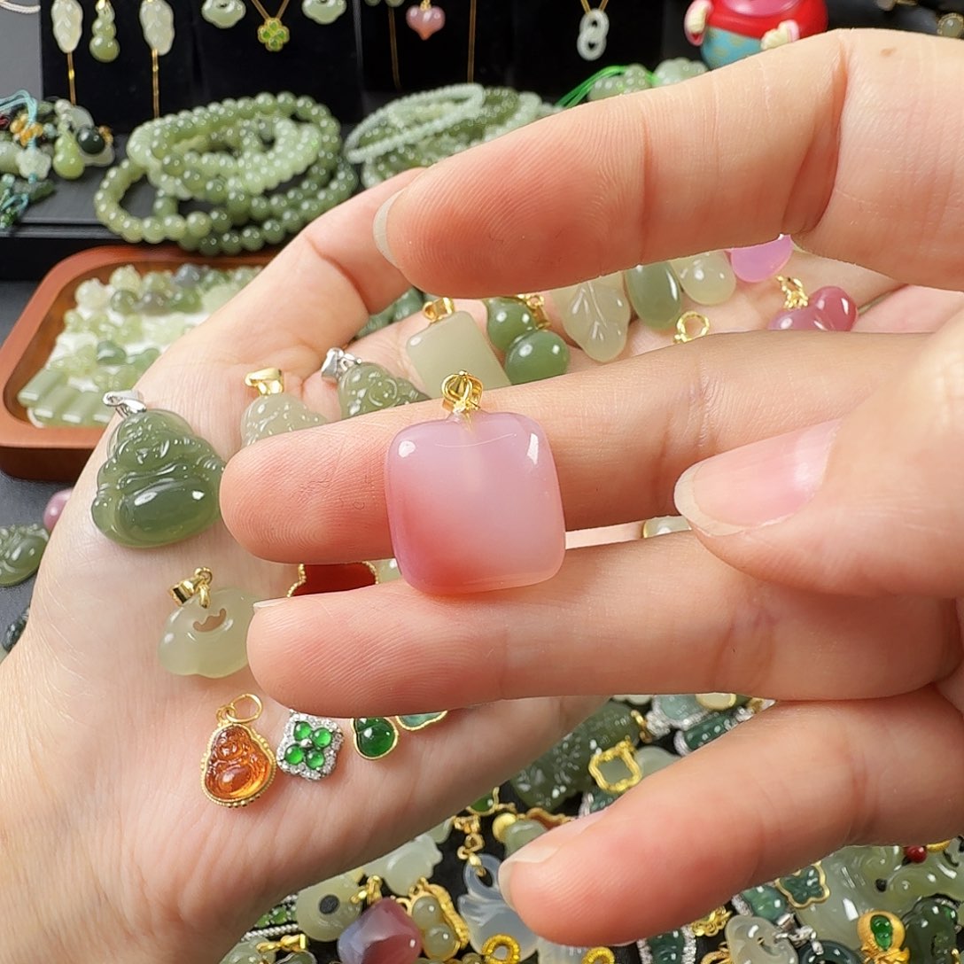 玛瑙/玉髓银S925镶嵌颈饰