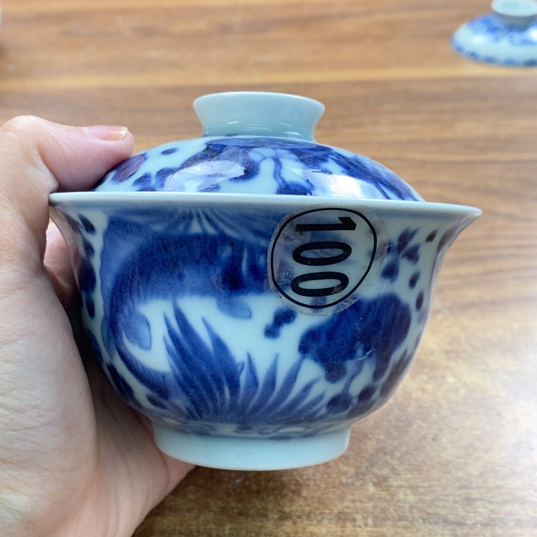 手工手绘柴窑单杯