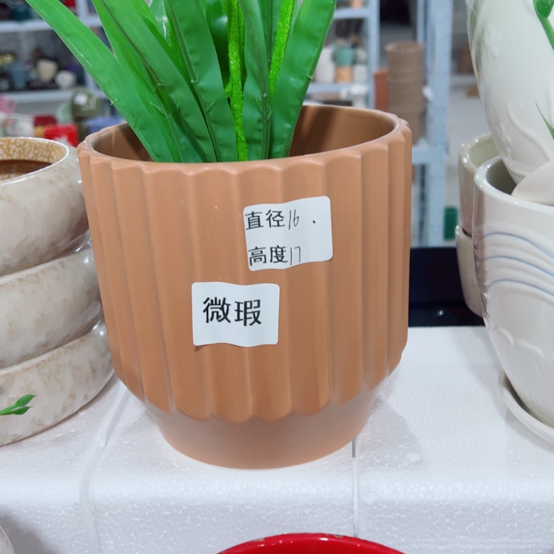 有孔，陶瓷花盆满10米包邮发货