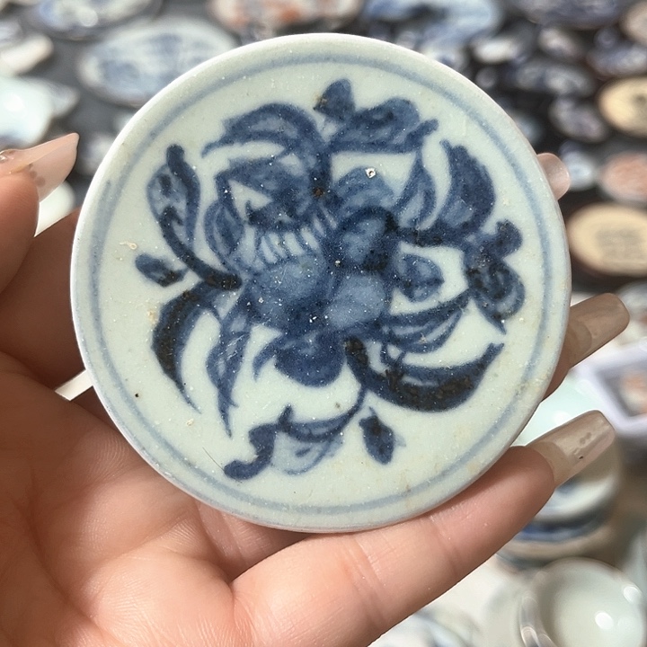 瓷片瓷片茶托喝茶非常不错